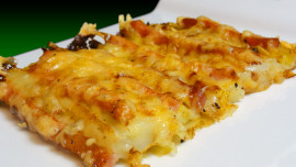 puerros gratinados